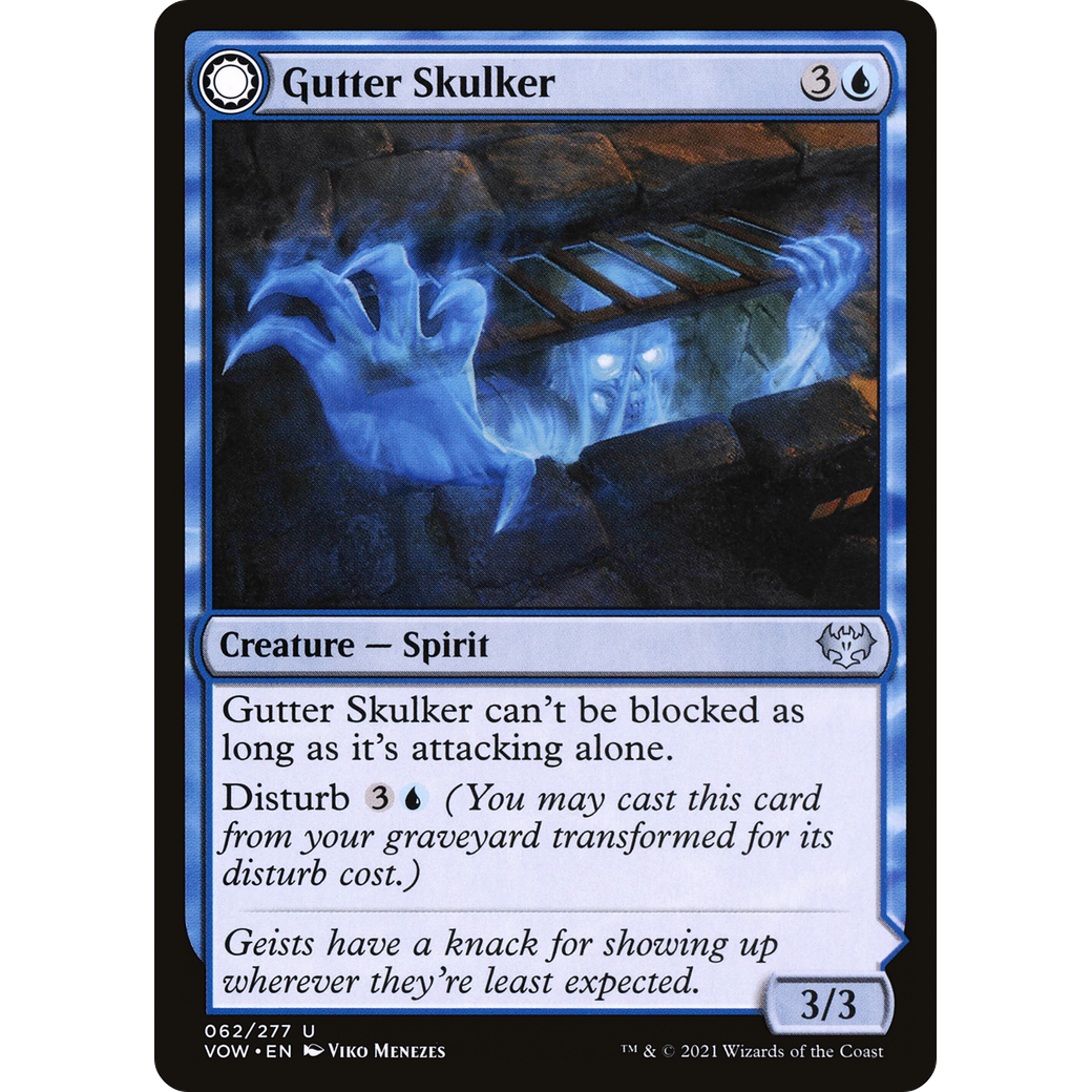 Gutter Skulker (VOW-062) - Innistrad: Crimson Vow: (Double Faced Transform) Foil