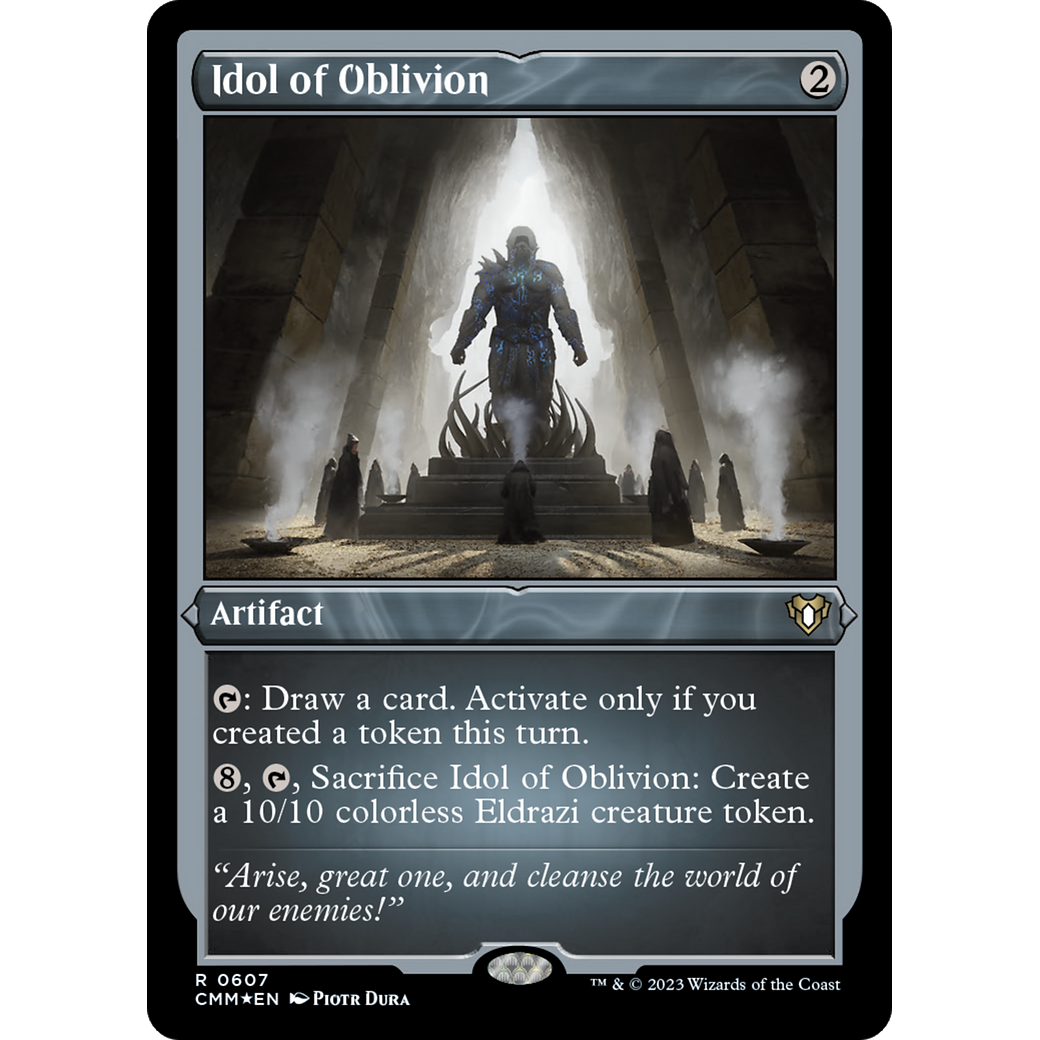 Idol of Oblivion (CMM-607) - Commander Masters Etched Foil