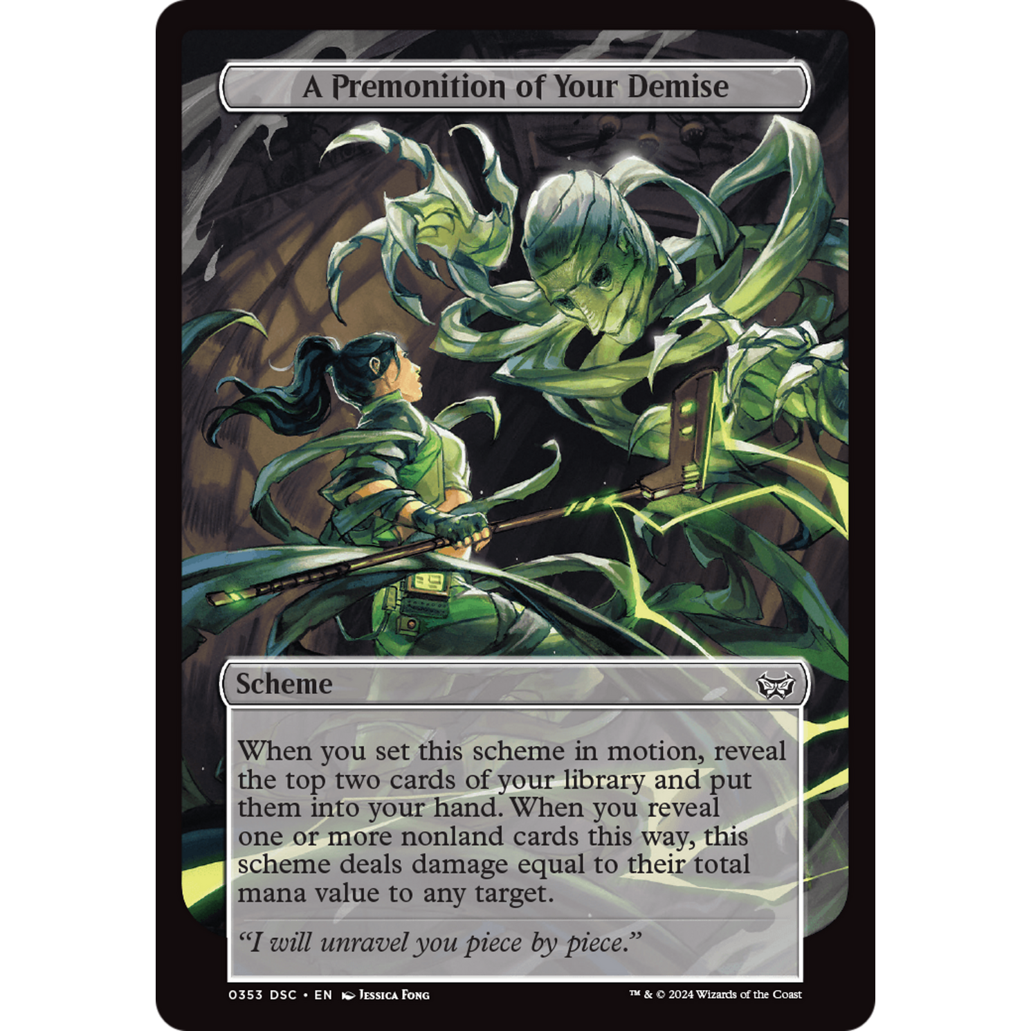 A Premonition of Your Demise (A:DSC-353) - Duskmourn: House of Horror Commander