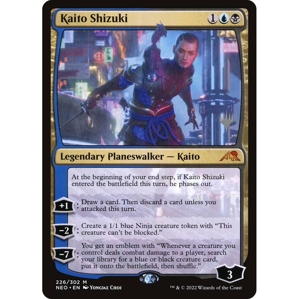 Kaito Shizuki (PPNEO-226P) - Kamigawa: Neon Dynasty Promos
