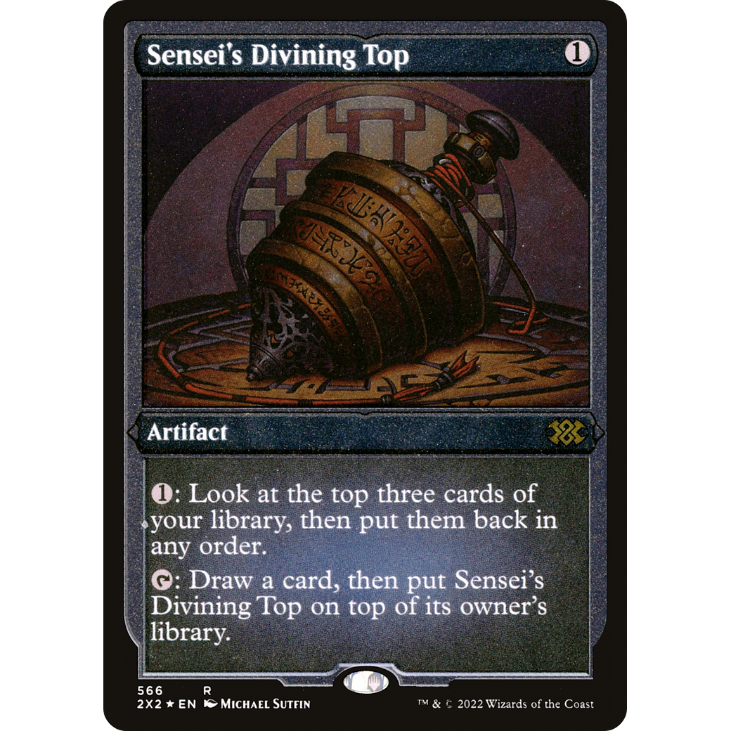 Sensei's Divining Top (Foil Etched) (2X2-566) - Double Masters 2022 Foil