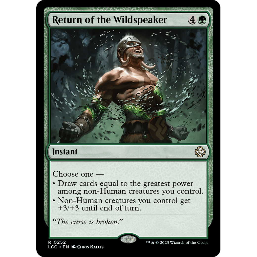 Return of the Wildspeaker (LCC-252) - The Lost Caverns of Ixalan Commander