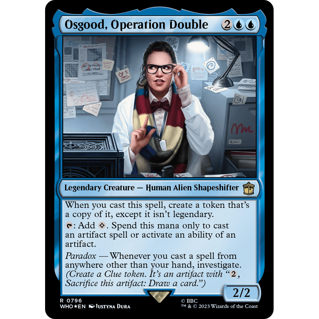 Osgood, Operation Double (Surge Foil) (WHO-796) - Doctor Who Foil