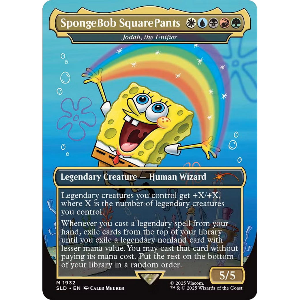 SpongeBob SquarePants - Jodah, the Unifier (SLD-1932) - Secret Lair Drop / SpongeBob SquarePants (Borderless)