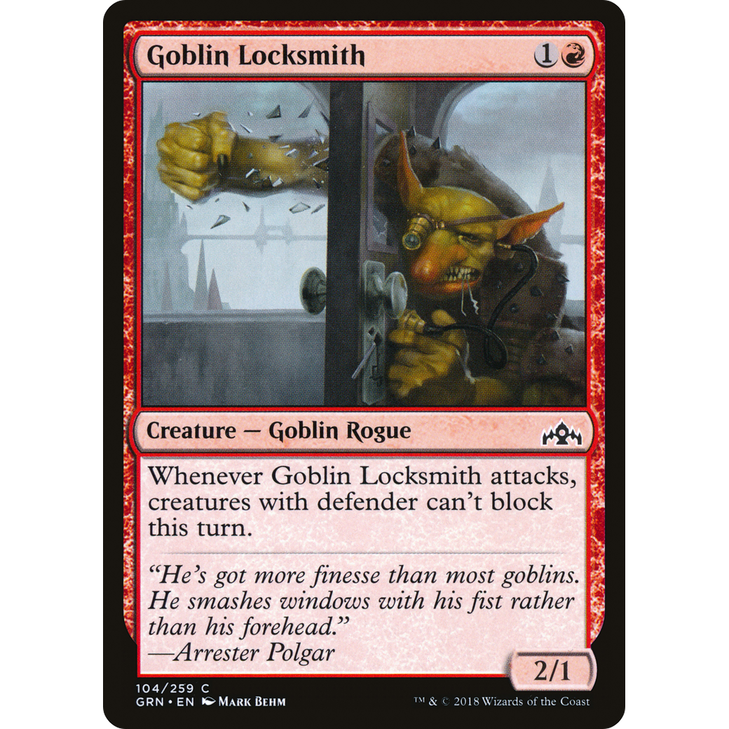 Goblin Locksmith (GRN-104) - Guilds of Ravnica Foil