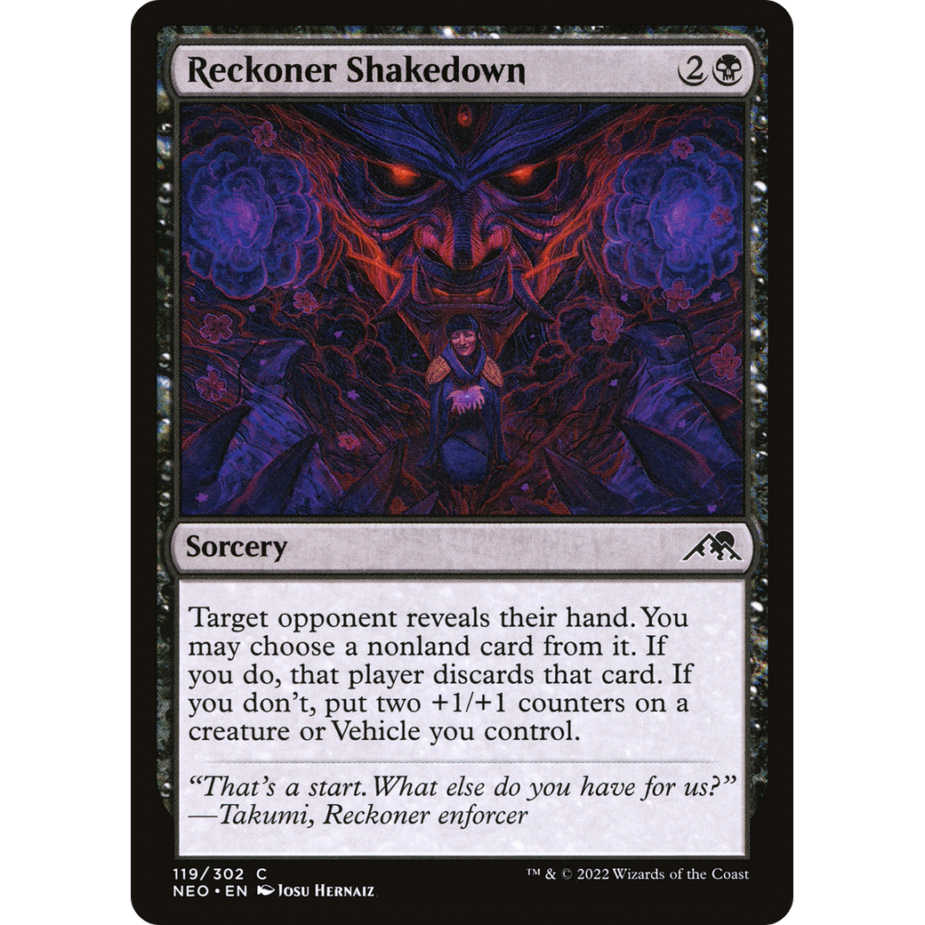 Reckoner Shakedown (NEO-119) - Kamigawa: Neon Dynasty Foil