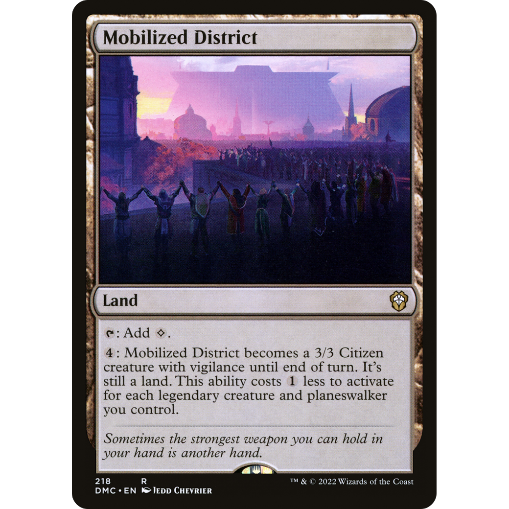 Mobilized District (DMC-218) - Dominaria United Commander