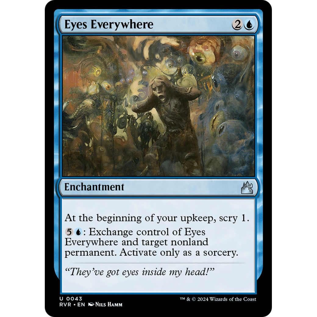 Eyes Everywhere (RVR-043) - Ravnica Remastered Foil