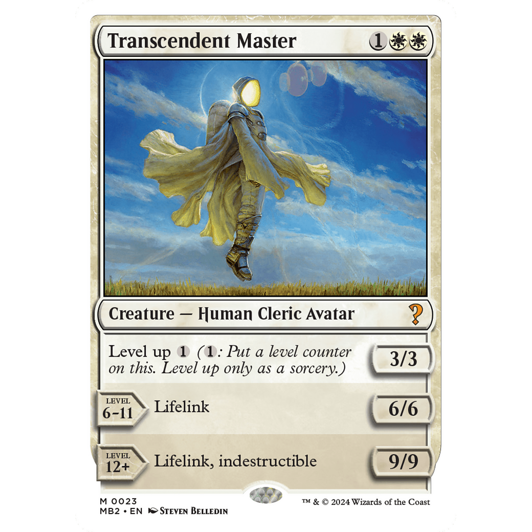 Transcendent Master (White Border) (MB2-023) - Mystery Booster 2