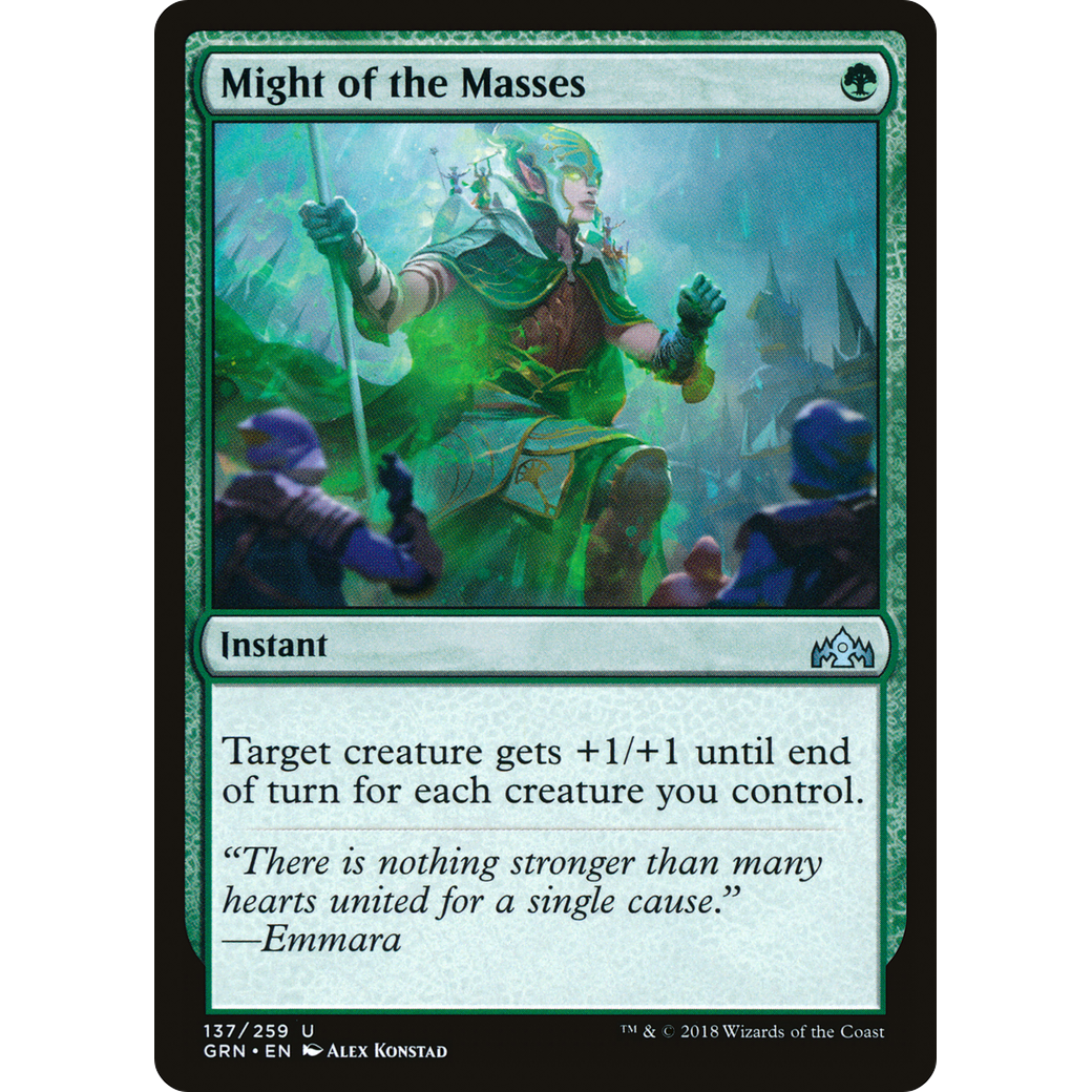 Might of the Masses (GRN-137) - Guilds of Ravnica Foil