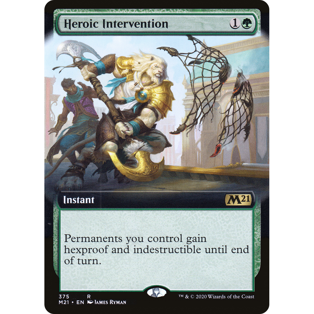 Heroic Intervention (Extended Art) (M21-375) - Core Set 2021: (Extended Art)