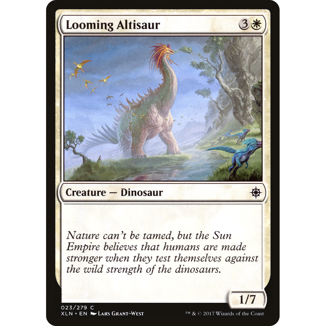 Looming Altisaur (XLN-023) - Ixalan Foil