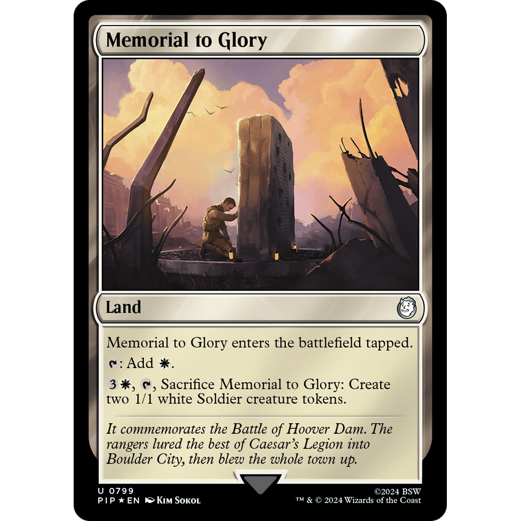 Memorial to Glory (PIP-799) - Fallout Foil
