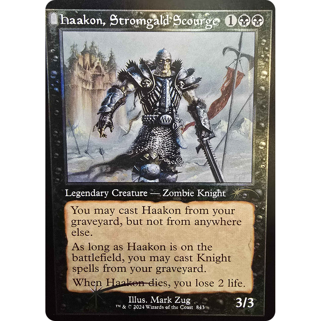 Haakon, Stromgald Scourge (Retro Frame) (SLD-843) - Secret Lair Drop: (tombstone) Foil