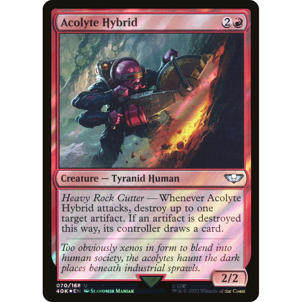 Acolyte Hybrid (40K-070) - Warhammer 40,000 Commander Foil