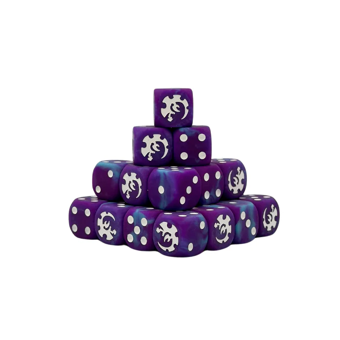 Baron of Dice: Clawed Serpent Round Wargaming D6 Set 25c