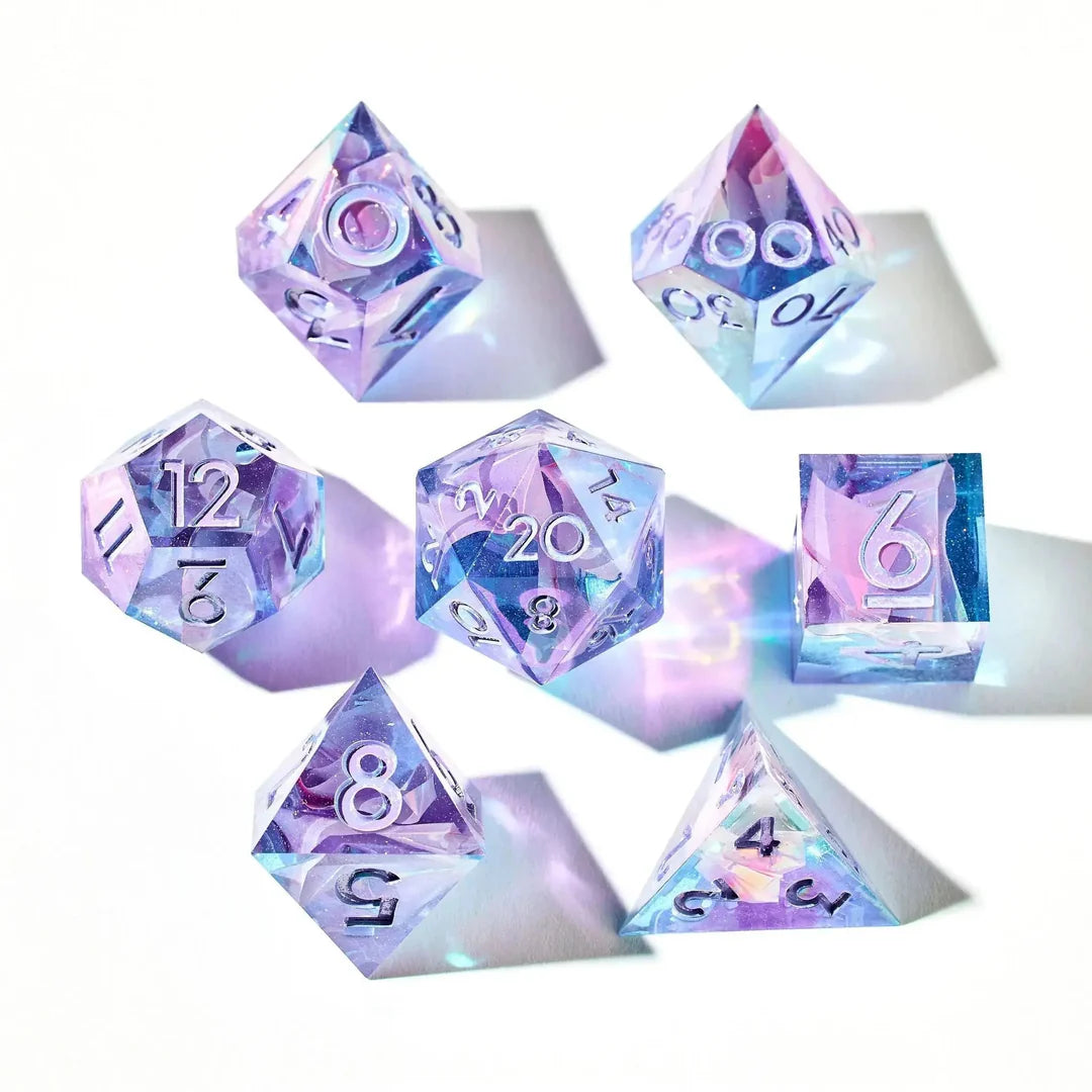 Crystalline Wings 7-Piece Iridescent Dice Set