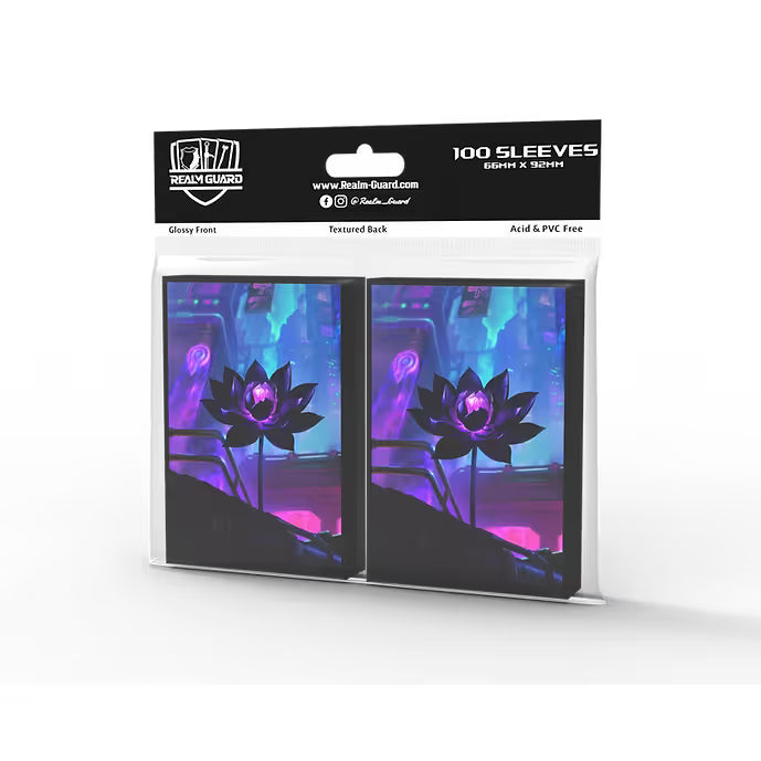 Realm Guard: Art Sleeves - Cyberpunk Black Lotus