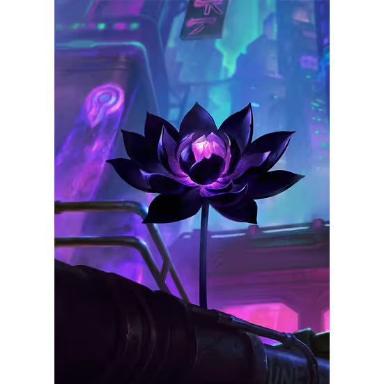 Realm Guard: Art Sleeves - Cyberpunk Black Lotus