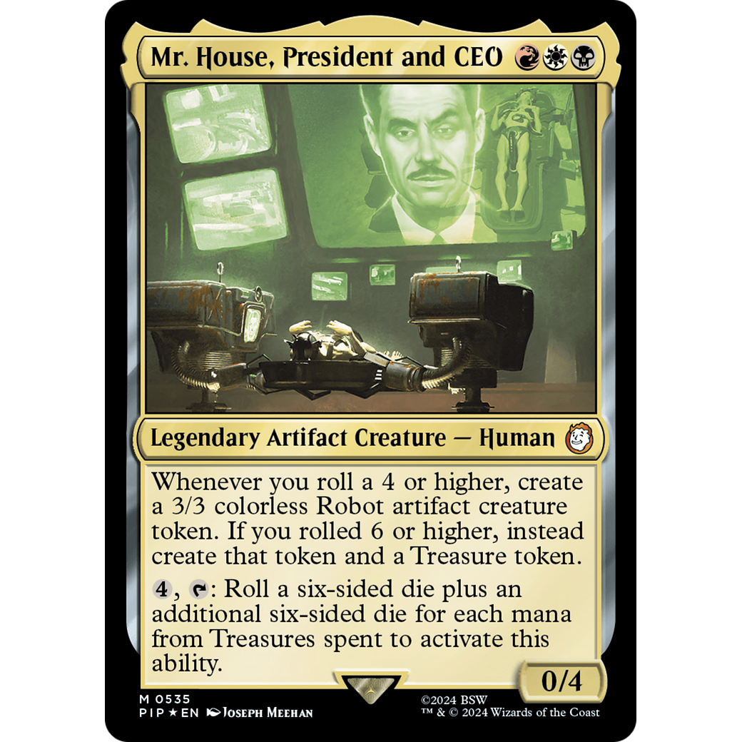 Mr. House, President and CEO (PIP-535) - Fallout Foil