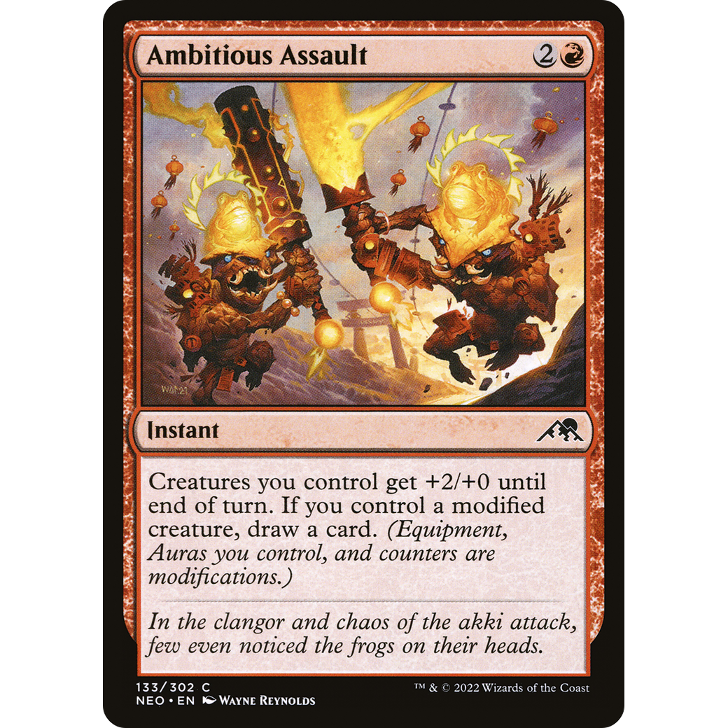 Ambitious Assault (NEO-133) - Kamigawa: Neon Dynasty Foil