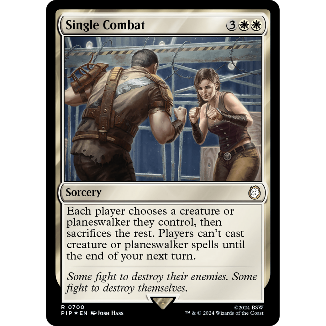 Single Combat (PIP-700) - Fallout Foil