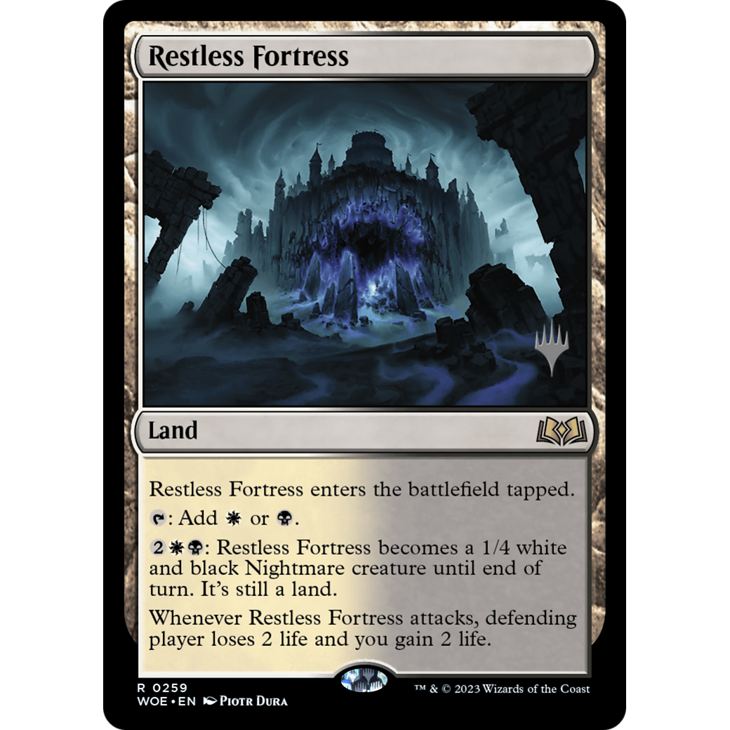 Restless Fortress (PPWOE-259P) - Wilds of Eldraine Promos