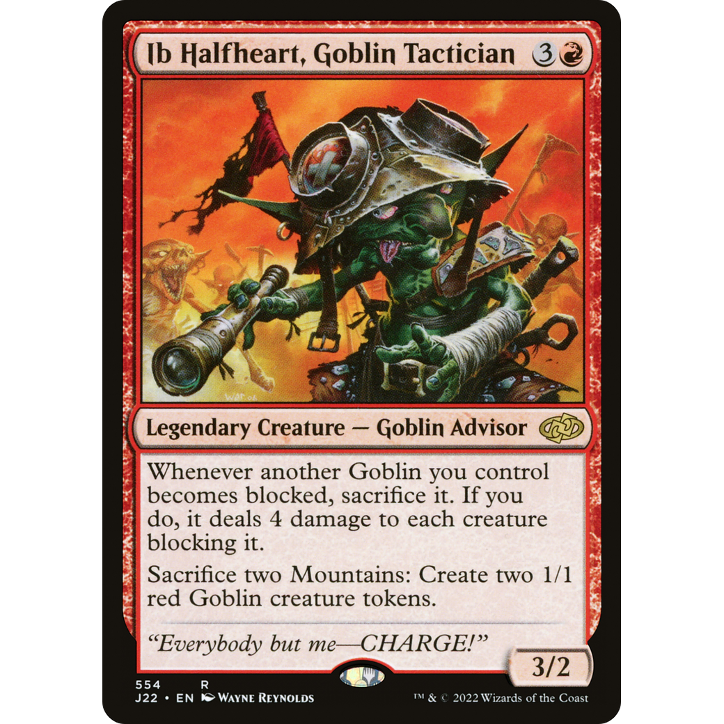 Ib Halfheart, Goblin Tactician (J22-554) - Jumpstart 2022