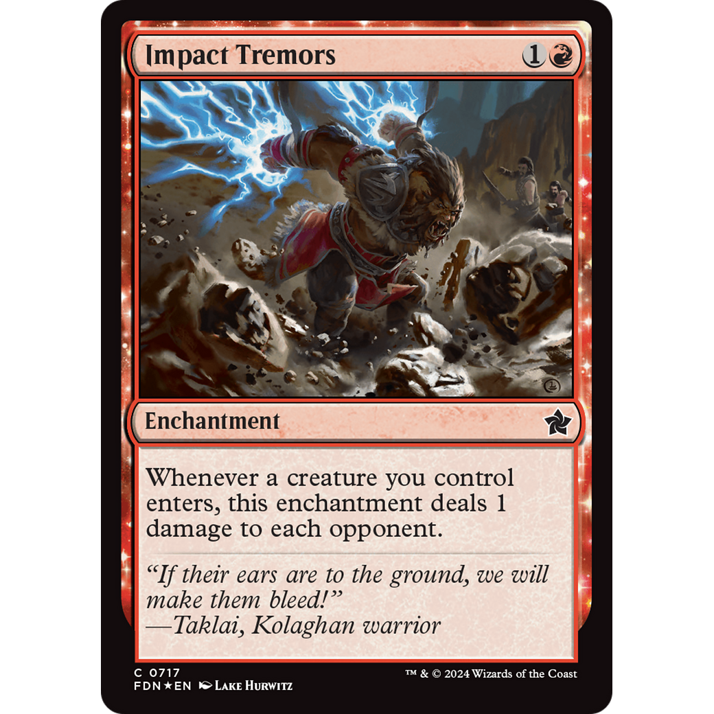 Impact Tremors (FDN-717) - Foundations Foil