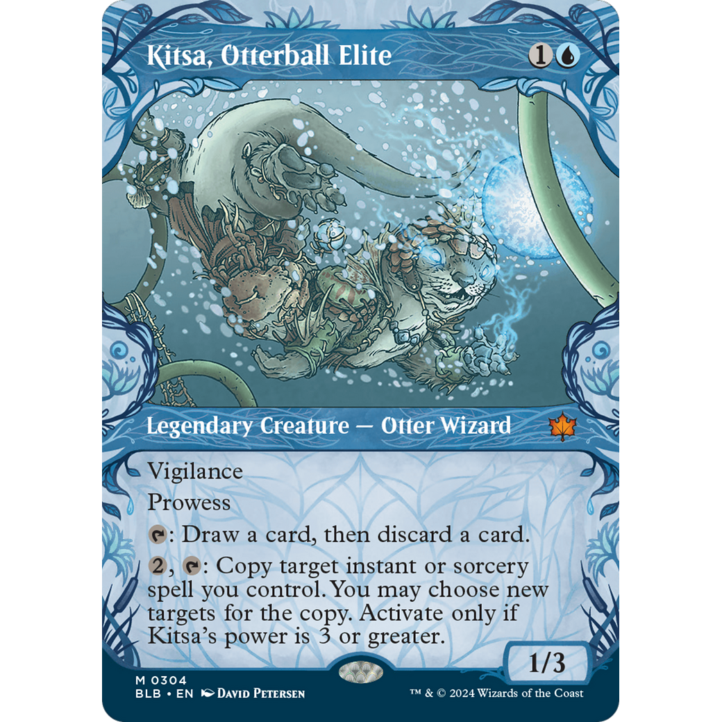 Kitsa, Otterball Elite (BLB-304) - Bloomburrow: (Showcase) (Borderless) Foil