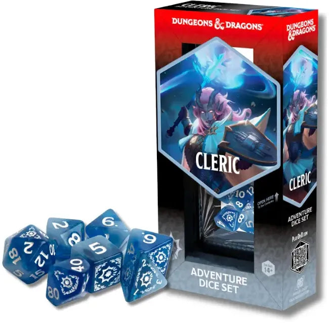 Dungeons & Dragons: Cleric White/Blue Adventure Dice