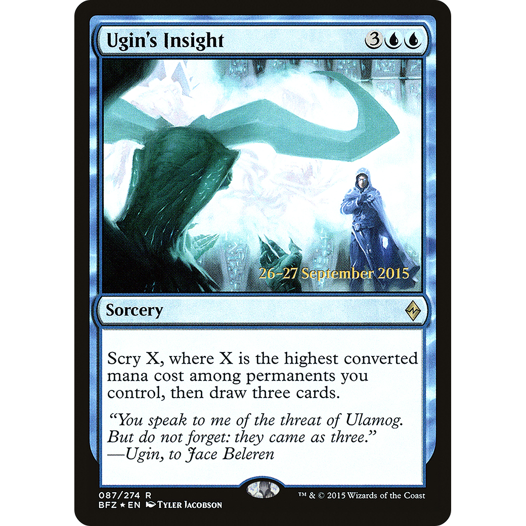 Ugin's Insight (PRE-087) - Battle for Zendikar Promos Foil