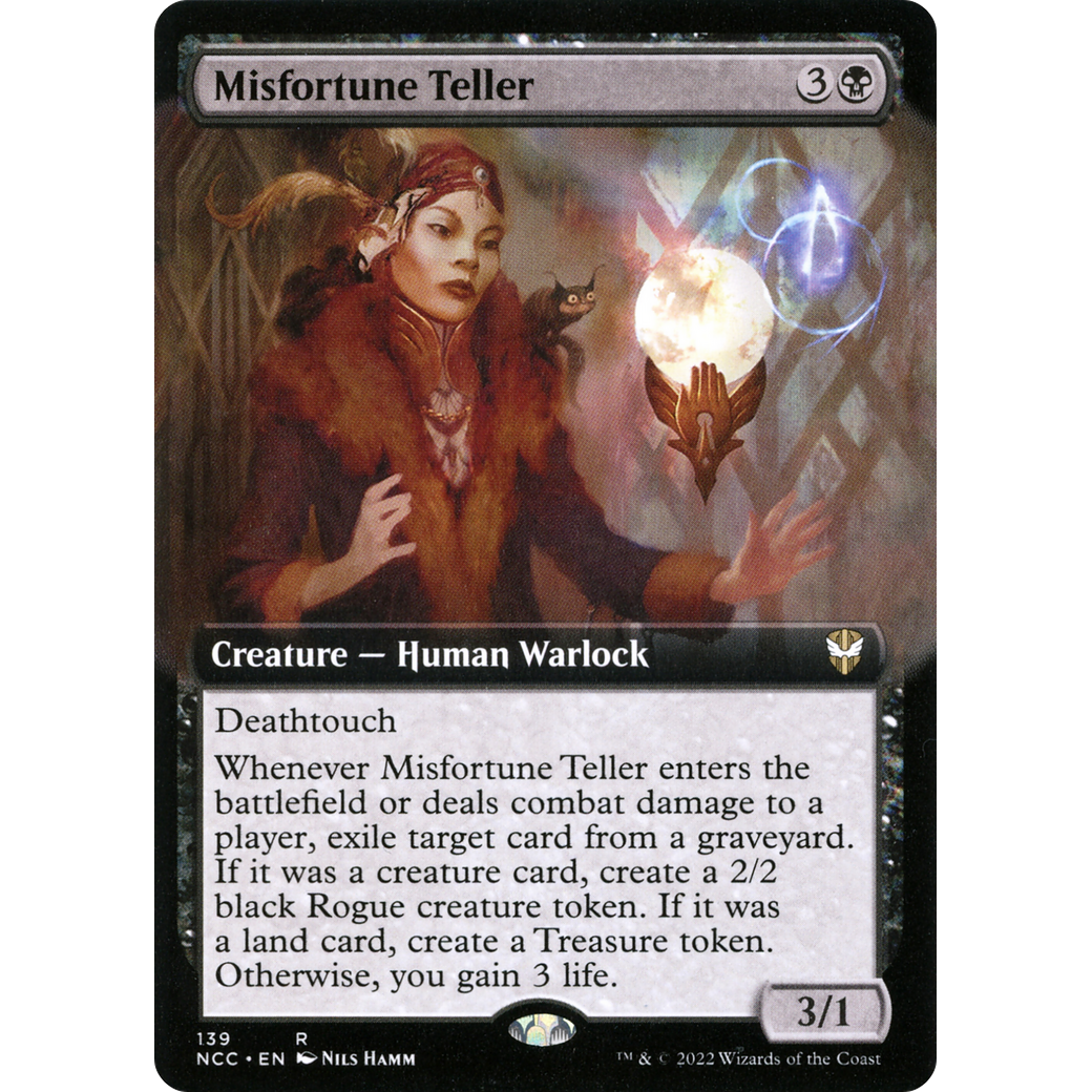 Misfortune Teller (Extended Art) (NCC-139) - New Capenna Commander: (Extended Art)