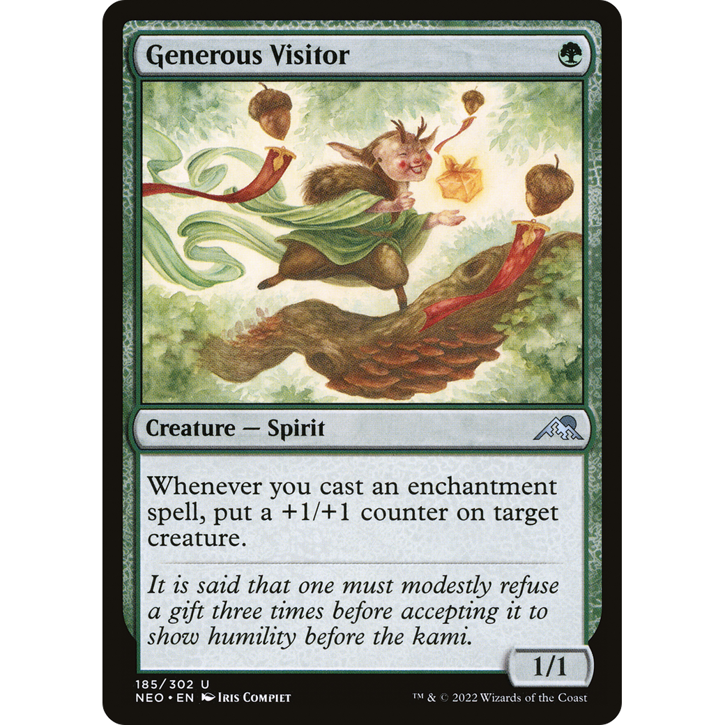 Generous Visitor (NEO-185) - Kamigawa: Neon Dynasty