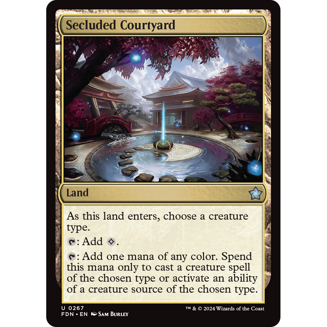Secluded Courtyard (FDN-267) - Foundations Foil
