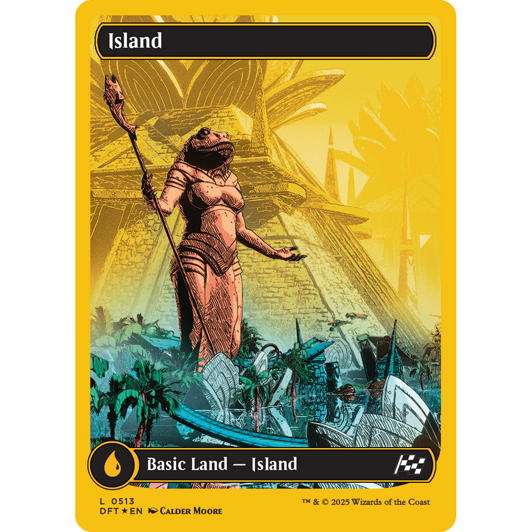 Island (DFT-513) - Aetherdrift: (Full Art) Foil