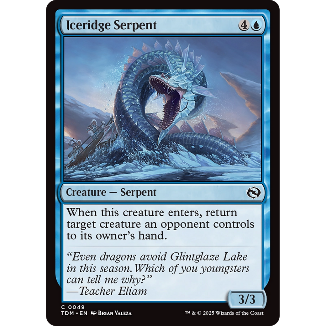 Iceridge Serpent (TDM-049) - Tarkir: Dragonstorm