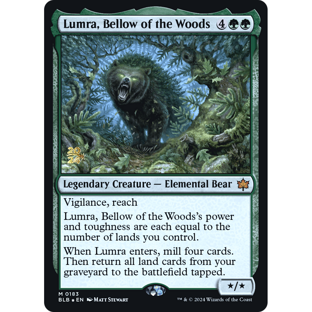 Lumra, Bellow of the Woods (PRE-183S) - Bloomburrow Promos Foil