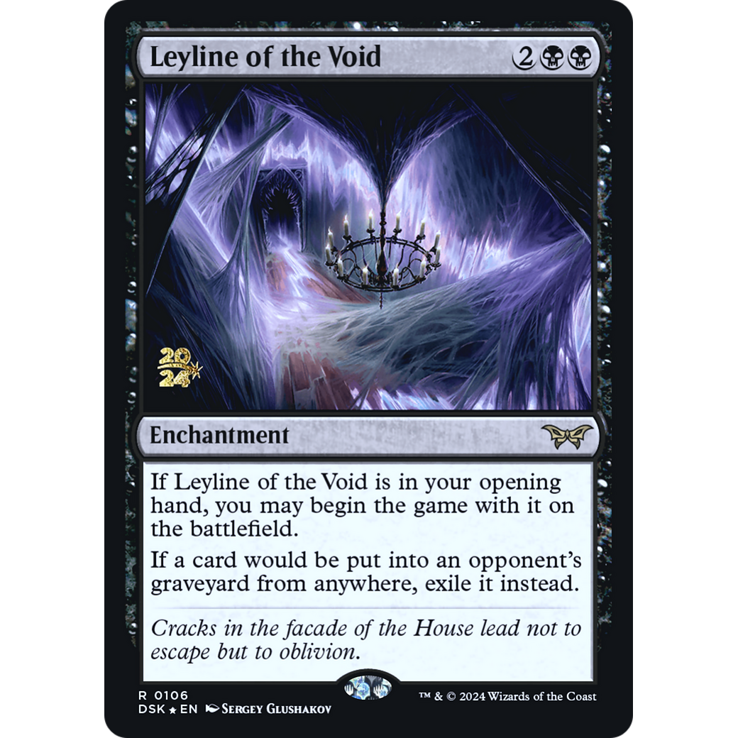 Leyline of the Void (PRE-106S) - Duskmourn: House of Horror Promos Foil