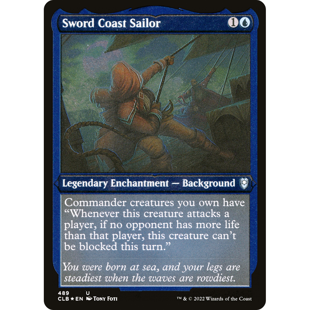 Sword Coast Sailor (CLB-489) - Commander Legends: Battle for Baldur's Gate Etched Foil