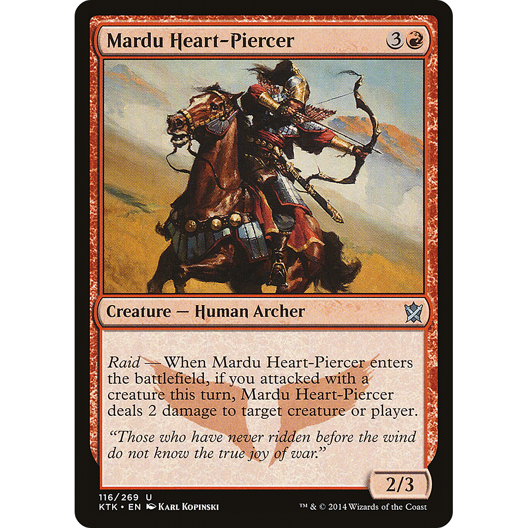 Mardu Heart-Piercer (KTK-116) - Khans of Tarkir