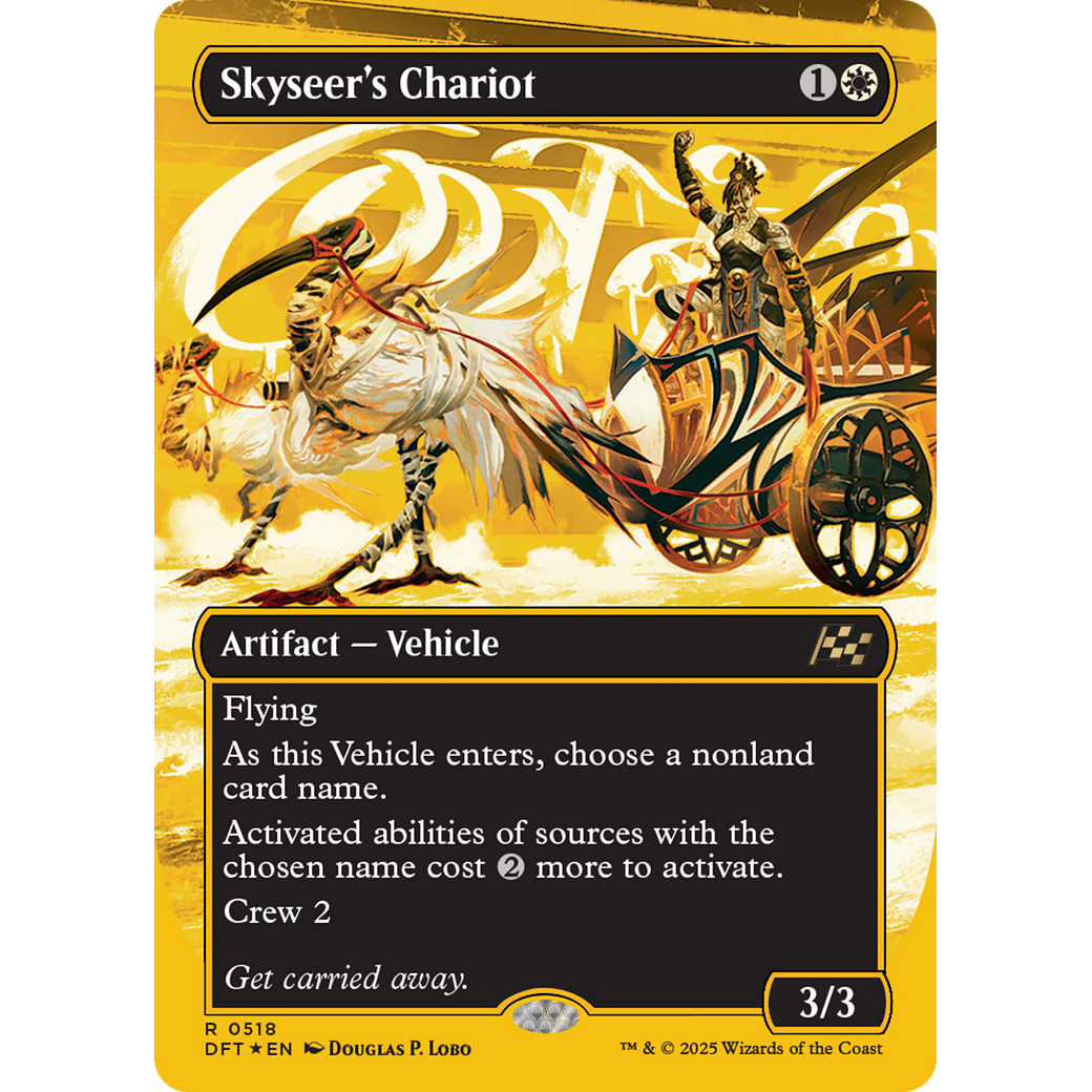 Skyseer's Chariot (DFT-518) - Aetherdrift (Borderless) Foil