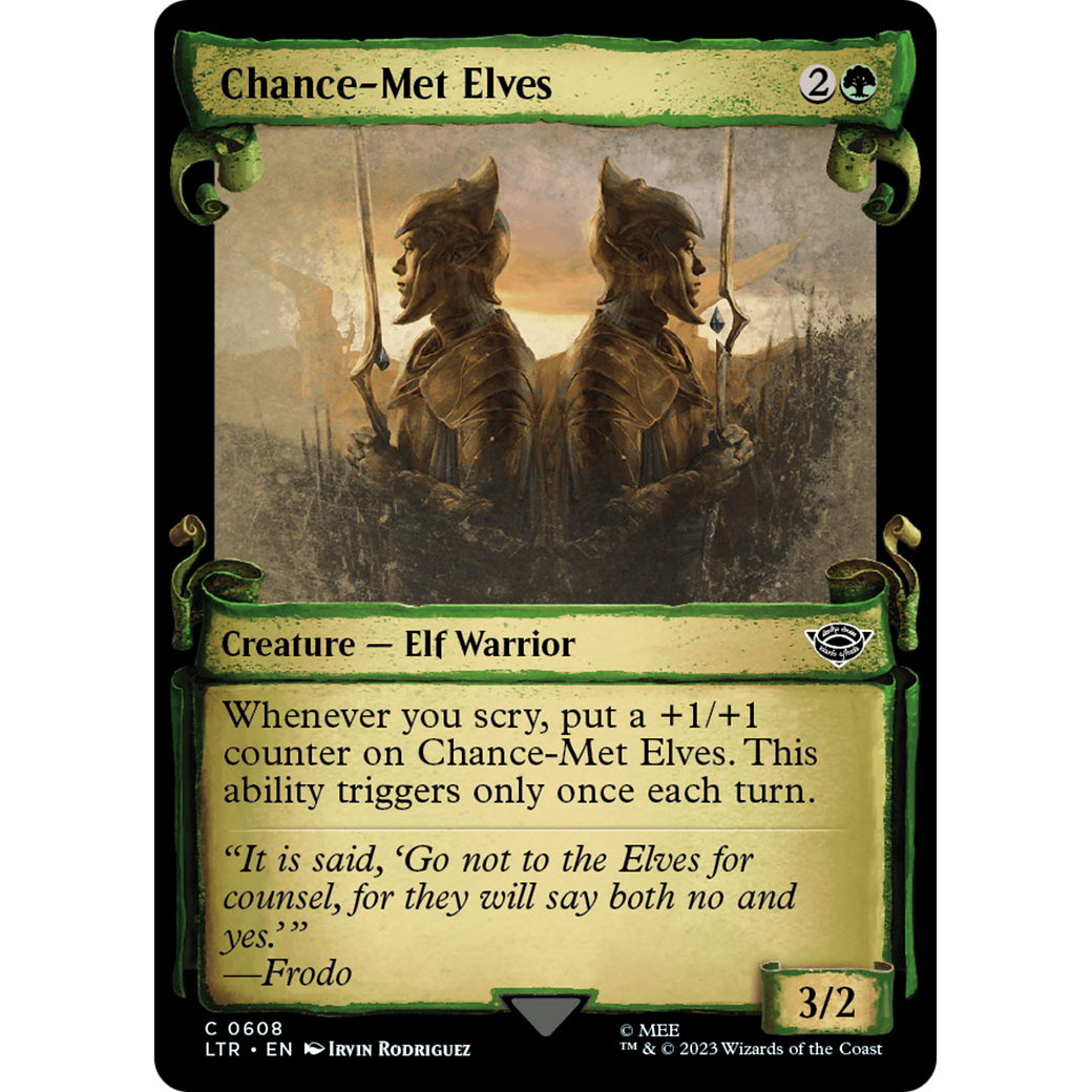 Chance-Met Elves (LTR-608) - The Lord of the Rings: Tales of Middle-earth: (Showcase) Foil