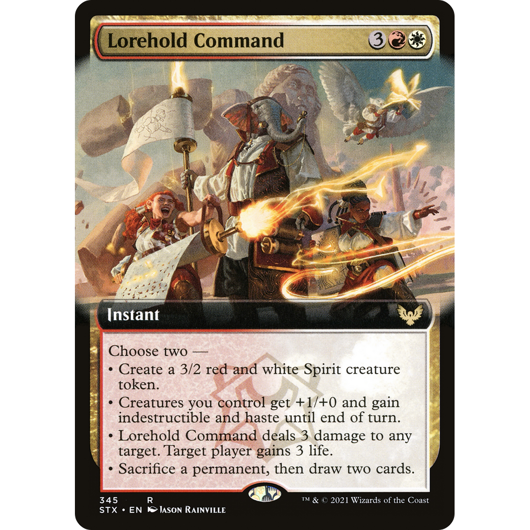 Lorehold Command (Extended Art) (STX-345) - Strixhaven: School of Mages: (Extended Art)