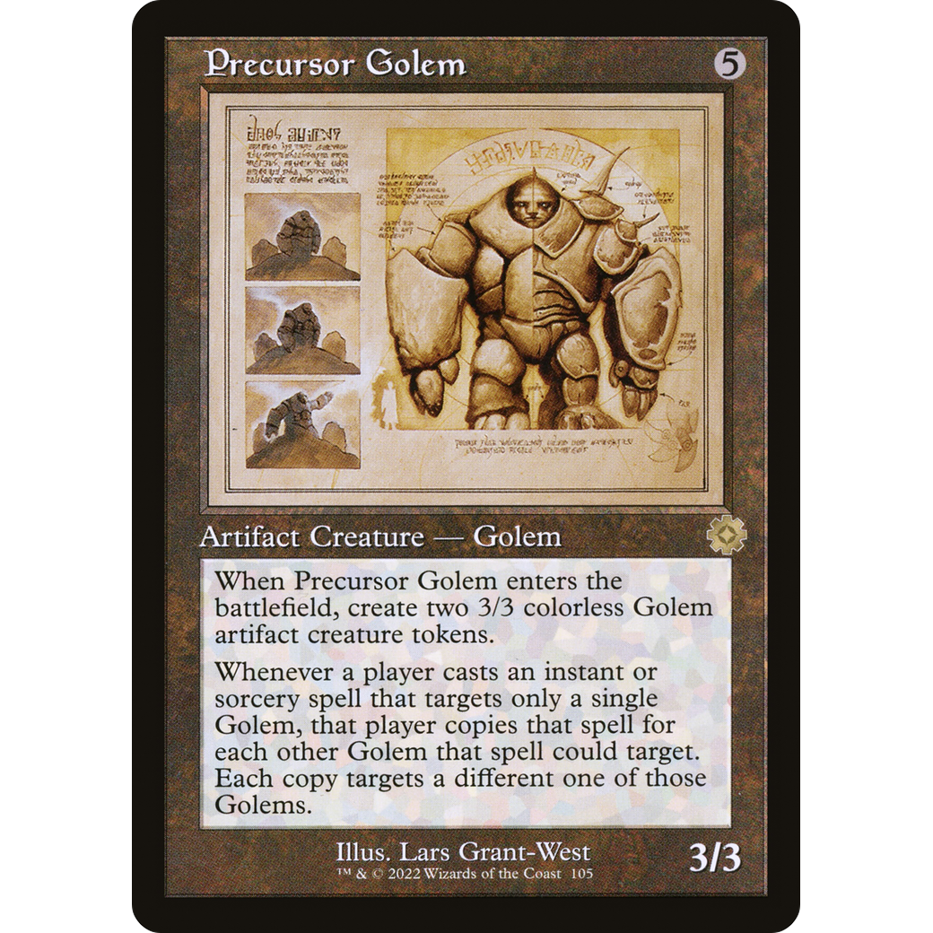 Precursor Golem (Schematic) (BRR-105) - The Brothers' War Retro Artifacts Foil