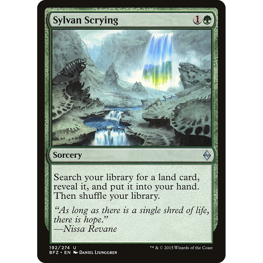 Sylvan Scrying (BFZ-192) - Battle for Zendikar