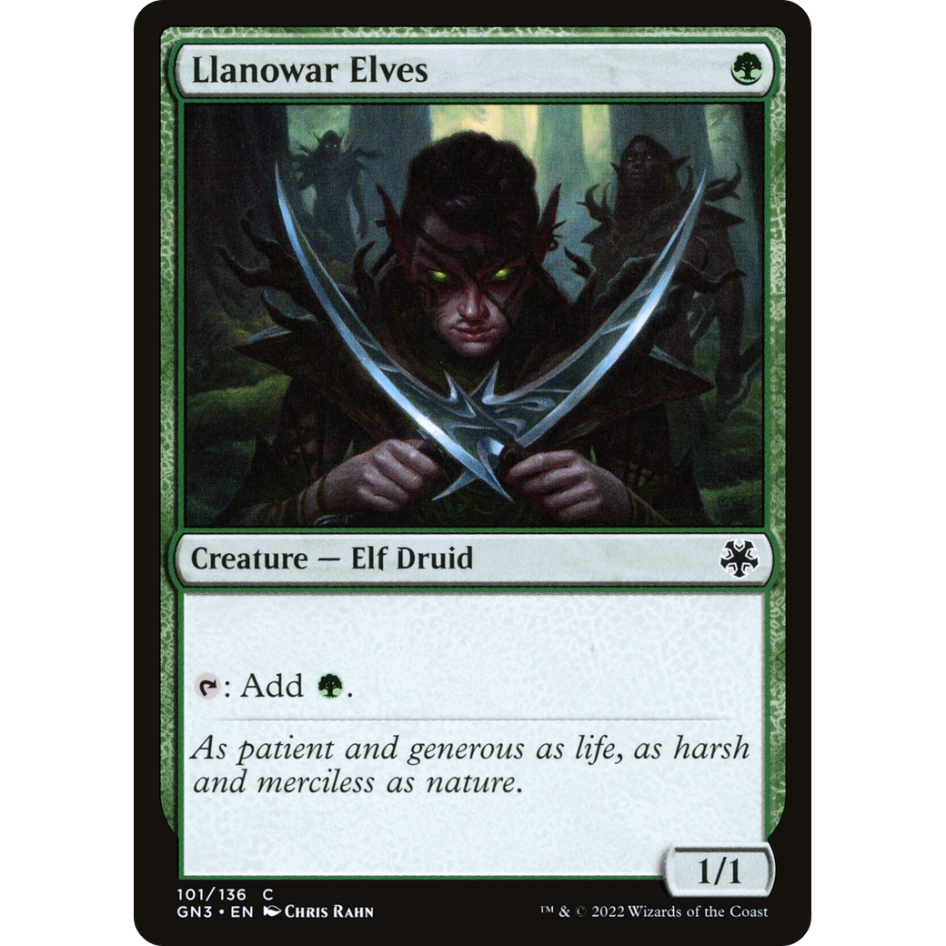 Llanowar Elves (GN3-101) - Game Night: Free-for-All