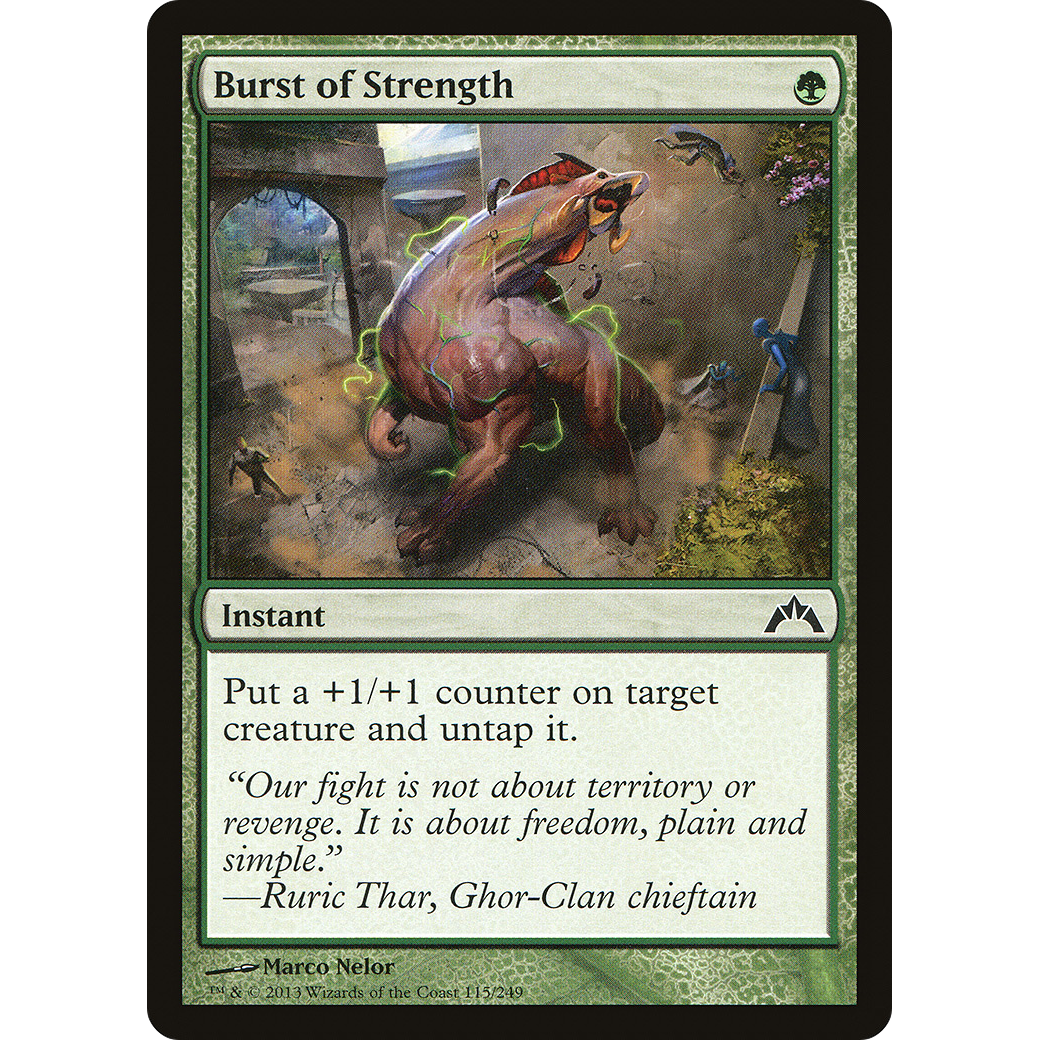 Burst of Strength (GTC-115) - Gatecrash Foil