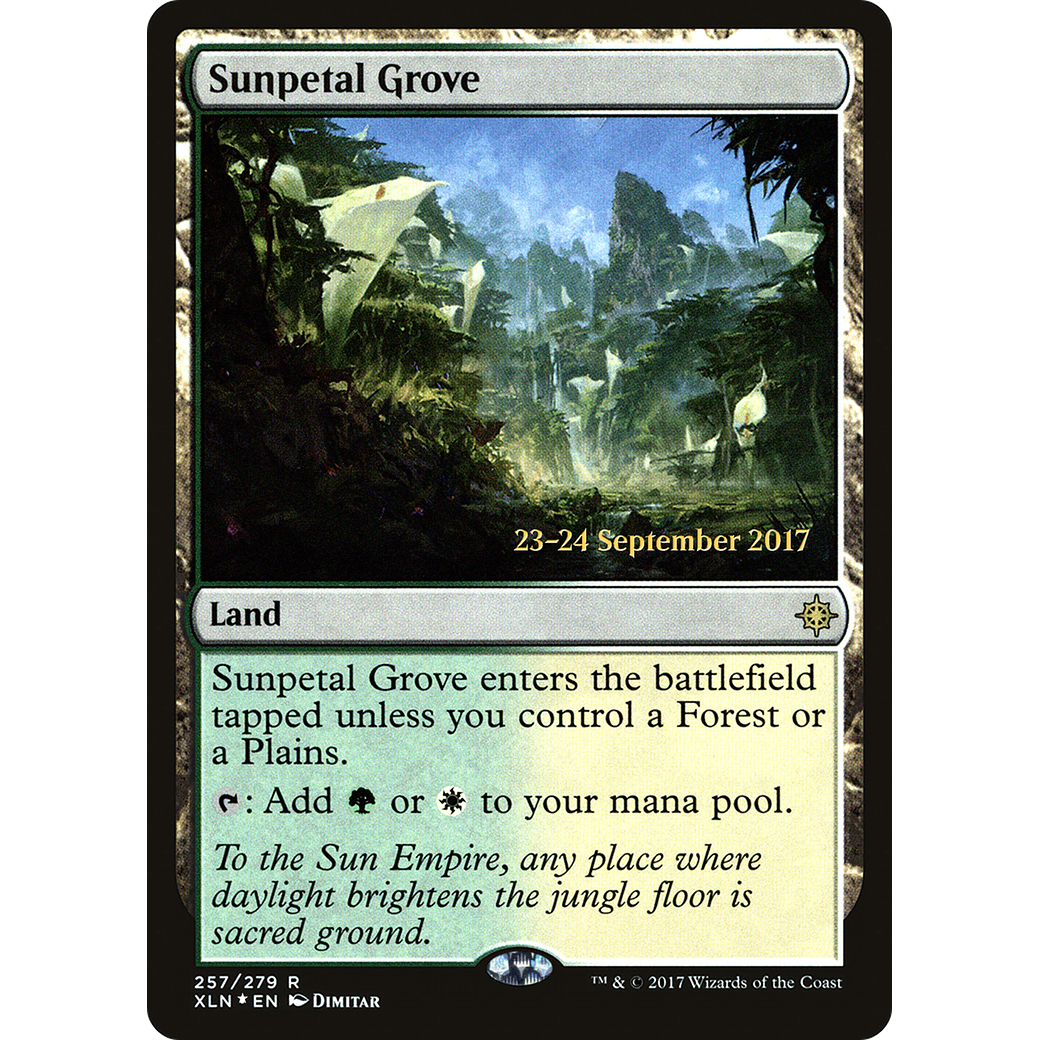 Sunpetal Grove (PRE-257) - Ixalan Promos Foil