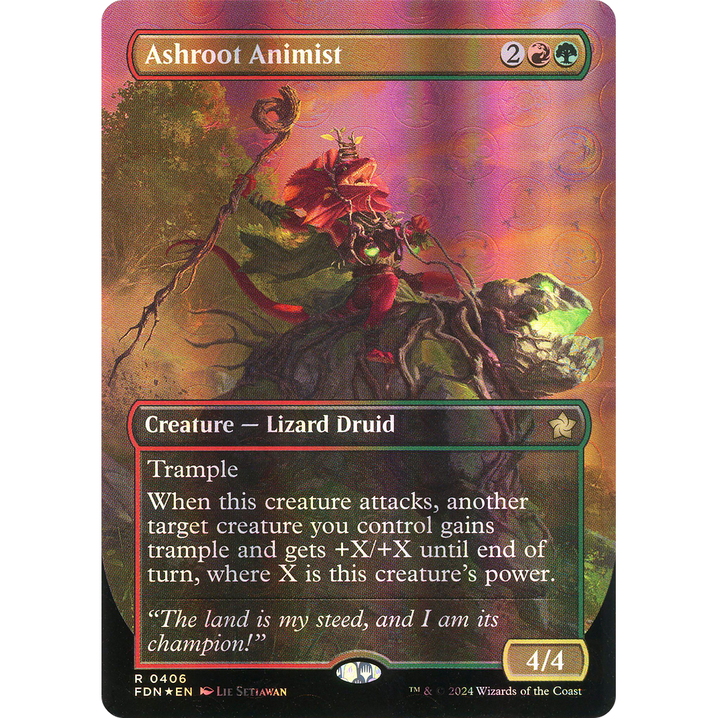Ashroot Animist (FDN-406) - Foundations (Borderless) Foil